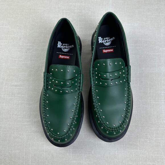 ๐ Supreme x Dr. Martens Studded Penton Loafer "DMS Green" 8W - Picture 4 of 7